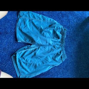 Blue swim shorts